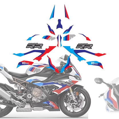BMW S1000RR / M1000RR 2019-2022 Full Body Decal Kit Racing Stripe Sticker Set Tank Pad Anti-Slip Motorcycle Graphics Accessories
