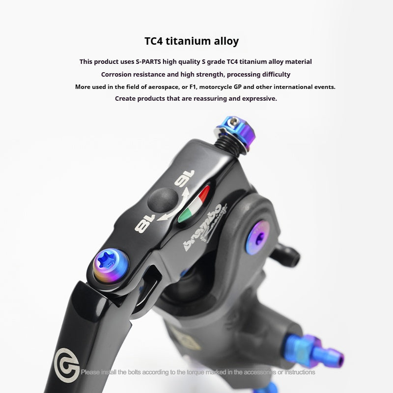 SPARTS Titanium Fastener Kit for Brembo RCS Radial Brake Master Cylinder
