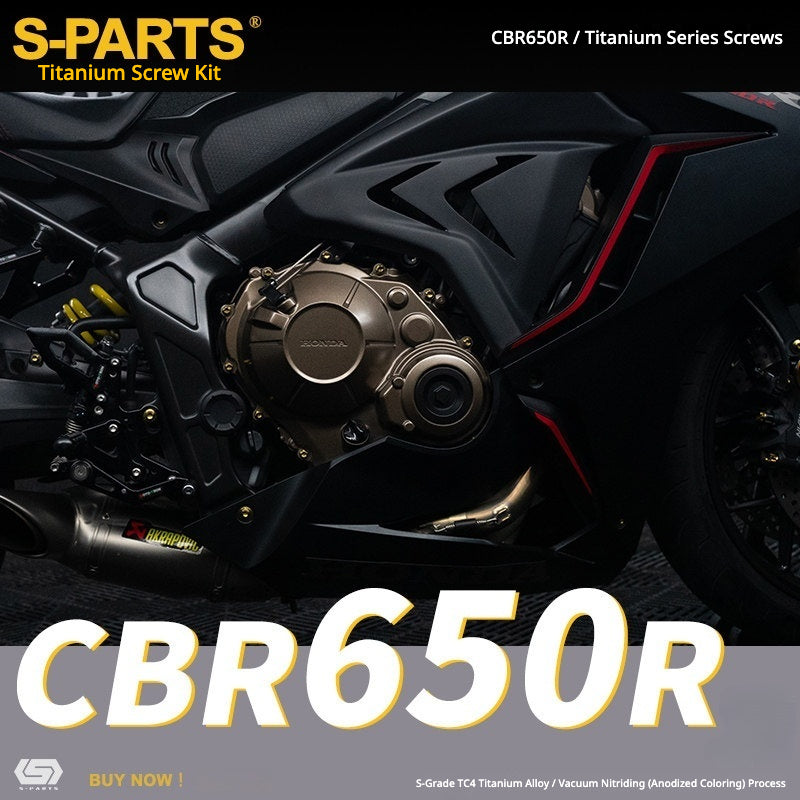 S-PARTS TC4 Titanium Bolt Kit for Honda CBR650R / CB650R