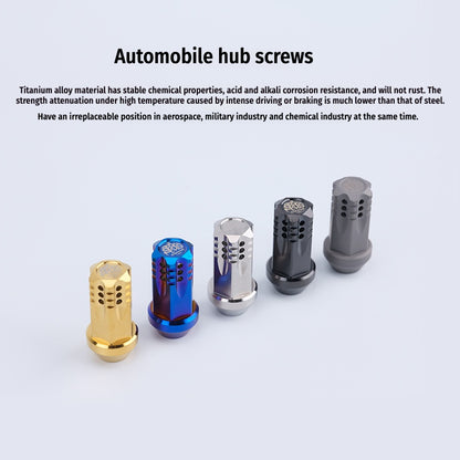 S-PARTS Titanium M12 Car Wheel Lug Nut Set