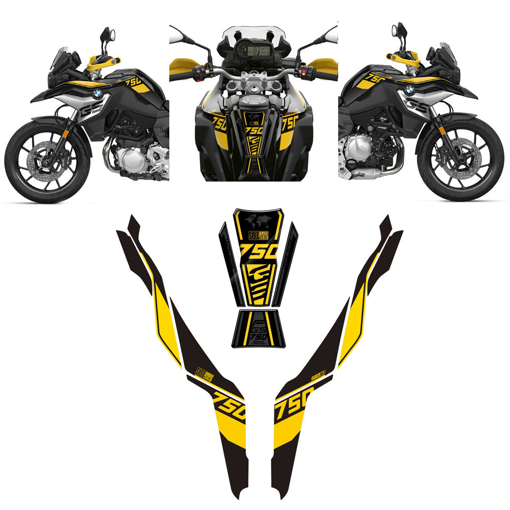 BMW F750GS F850GS 2018-2022 40 Years Edition Tank Pad Decals Body Graphics Kit Waterproof Motorcycle Sticker Set