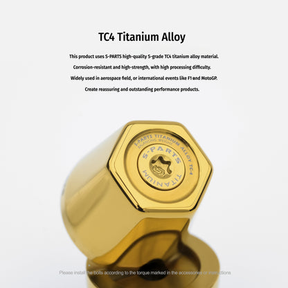 SPARTS Titanium Handlebar Bar Ends for Yamaha XMAX 300 –  Upgrade Bolts for Motorcycle Modification