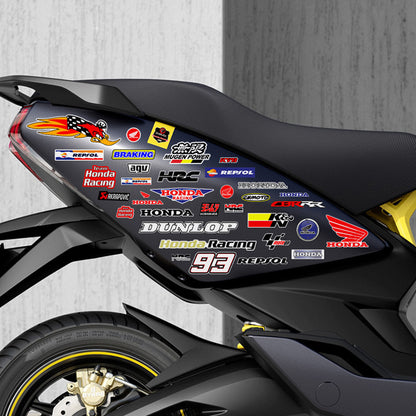 Honda HRC CBR SHOWA Motorcycle Decals Waterproof Body & Helmet Stickers
