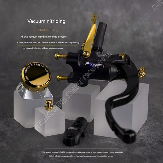 Frando FMF-130 Titanium Bolt Kit | CNC Motorcycle Brake Master Cylinder Upgrade Set