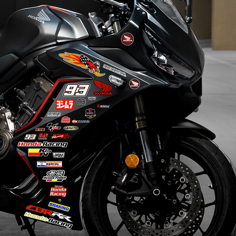Honda HRC CBR SHOWA Motorcycle Decals Waterproof Body & Helmet Stickers