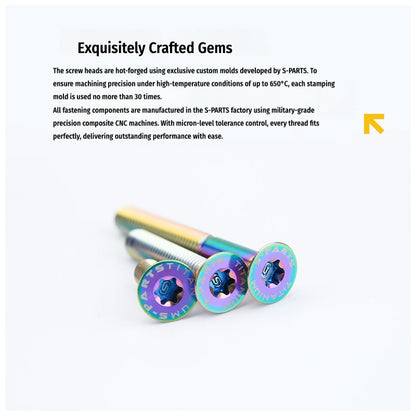 SPARTS M5×8-50mm Countersunk Titanium Alloy Bolt