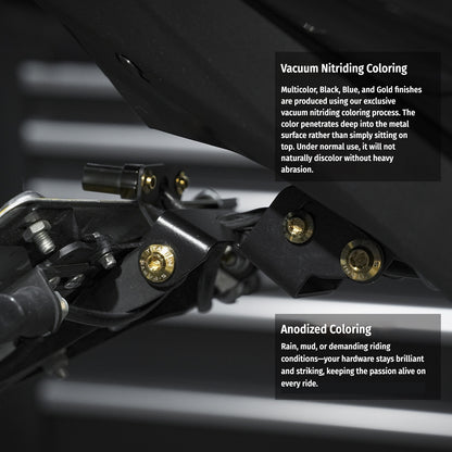 Yamaha YZF-R3 Titanium Front Brake & Fender Bolts | SPARTS