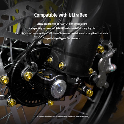 SPARTS Titanium Bolt Kit for Ultra Bee | Full Motorcycle Upgrade Set
