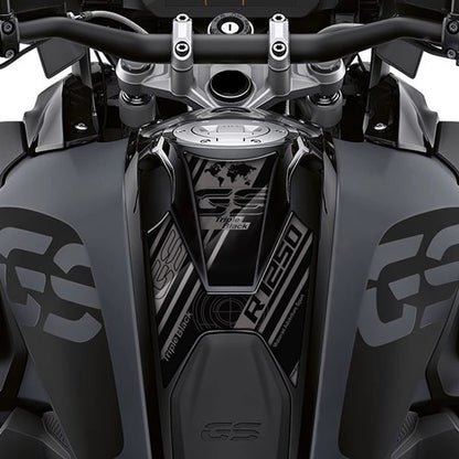 BMW R1250GS / R1200GS (2014–2022) Fuel Tank Fishbone Grip Pad Sticker Anti-Slip Tank Protector Decal Kit Motorcycle Styling Accessory