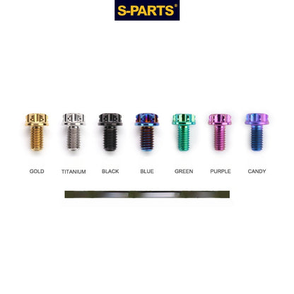 S-PARTS A3 Series M8 Blue Titanium Bolts | Motorcycle and Auto Lightweight Modification Aurora Blue L10-120mm
