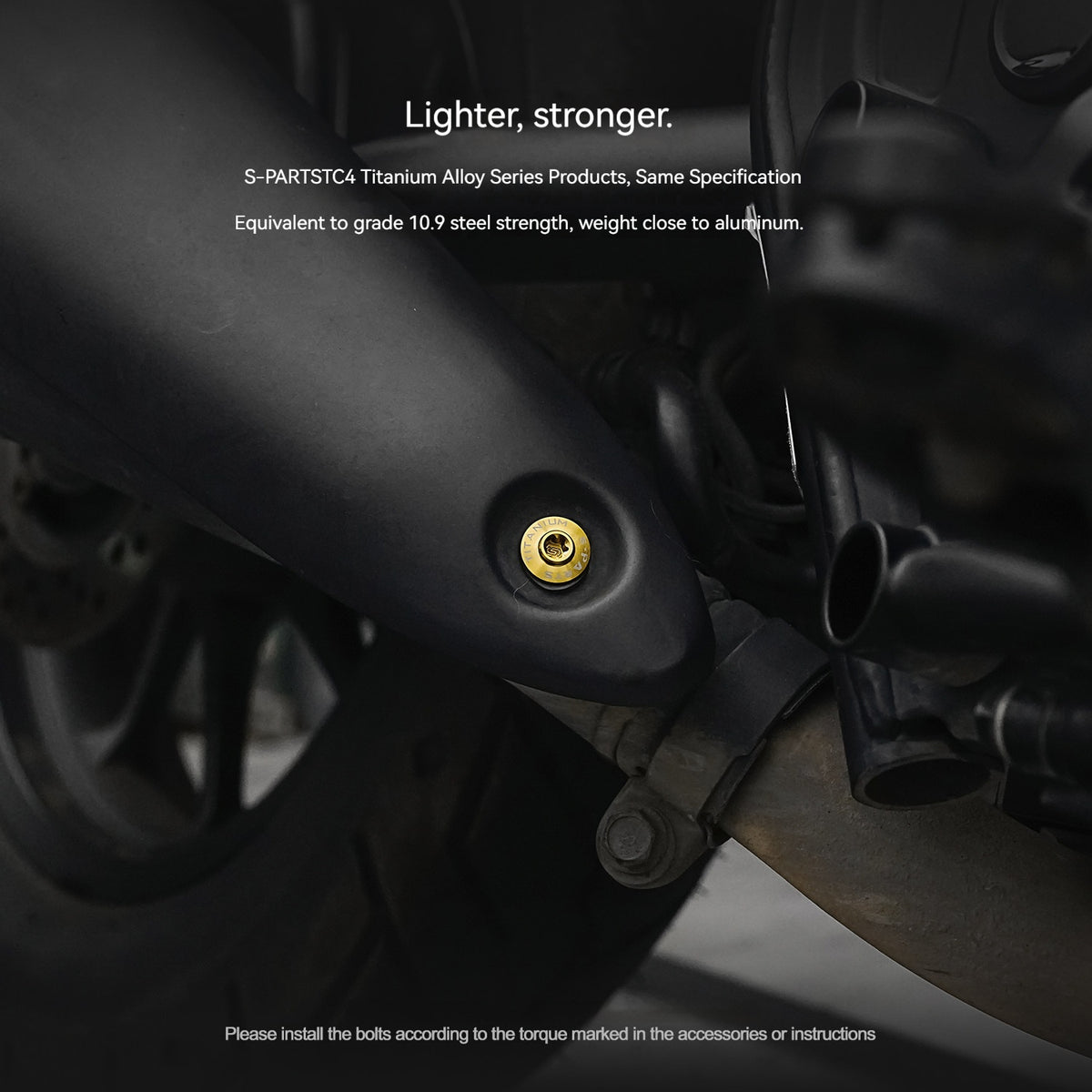 SPARTS Titanium Handlebar, Triple Tree & Suspension Bolt Kit for Honda CM300 / Rebel 300