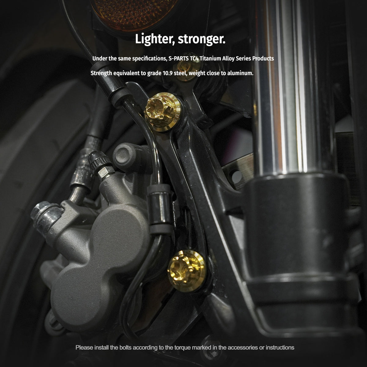 Yamaha YZF-R3 Titanium Front Brake & Fender Bolts | SPARTS