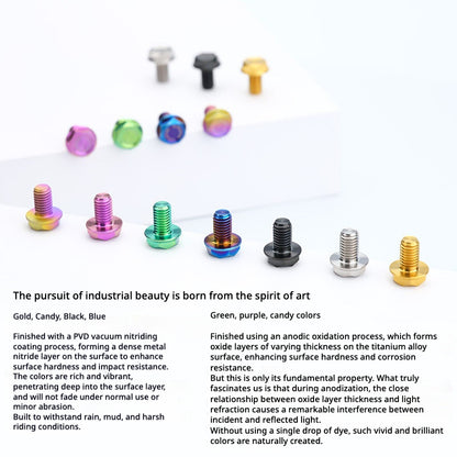S-PARTS TC4 Titanium Mirror Plug Bolt M8 M10 RH/LH for Motorcycle