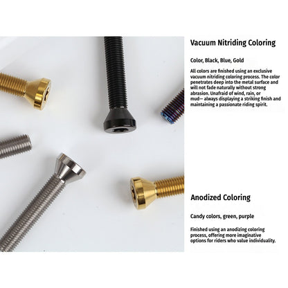 SPARTS TC4 Titanium Wheel Hub Bolts M10 (L35 / L49 / L55) for BMW Motorcycles