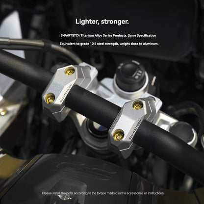 SPARTS Titanium Engine Cover, Exhaust & Crash Bar Bolt Kit for BMW R1250GS / ADV