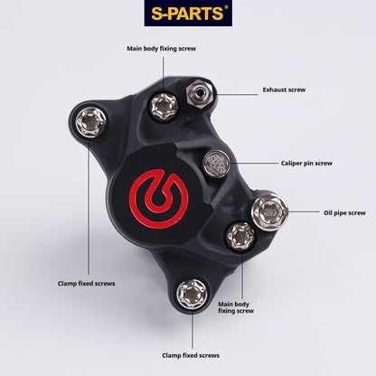 SPARTS Titanium Bolt Kit for Brembo Basic 2-Piston & 4-Piston Calipers| Motorcycle Brake System Upgrade