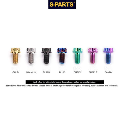 SPARTS M5×6-95mm Standard Head Screw Titanium Bolt for Motorcycle Modification