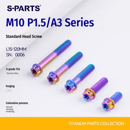 SPARTS M10 P1.5 L15-120 A3 Series Titanium Bolt – Standard Head