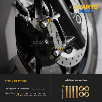 SPARTS Titanium Bolts Kit for BMW C400GT | Brake Calipers, Disc Rotors & Upgrade Accessories