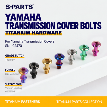 SPARTS M6×20/24/28mm Titanium Transmission Cover Bolts for Yamaha