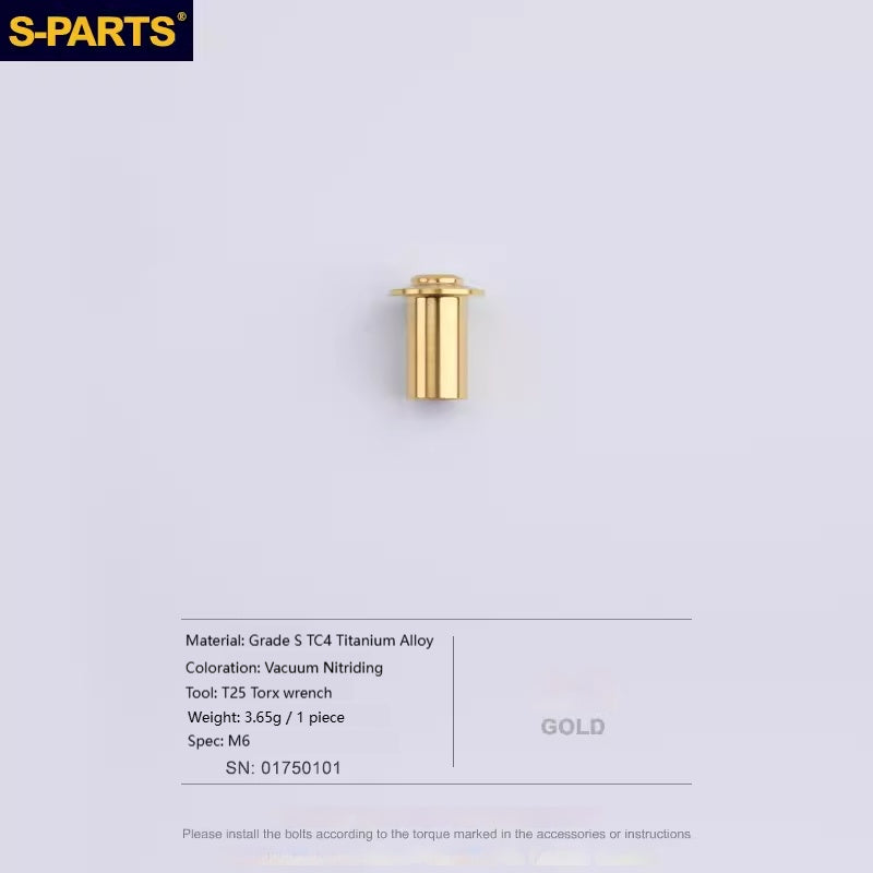 SPARTS Titanium Ignition Lock Nut Cover for DUCATI -Strength Motorcycle Upgrade