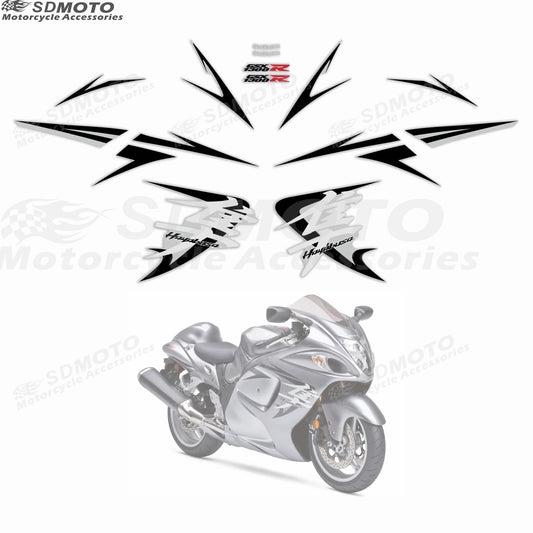 Suzuki Hayabusa GSX1300R Motorcycle Custom Decal Kit Waterproof Reflective Body Sticker Graphics