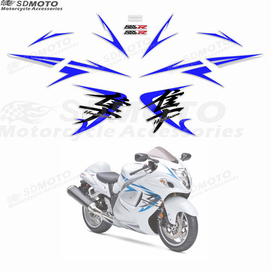 Suzuki Hayabusa GSX1300R Motorcycle Custom Decal Kit Waterproof Reflective Body Sticker Graphics