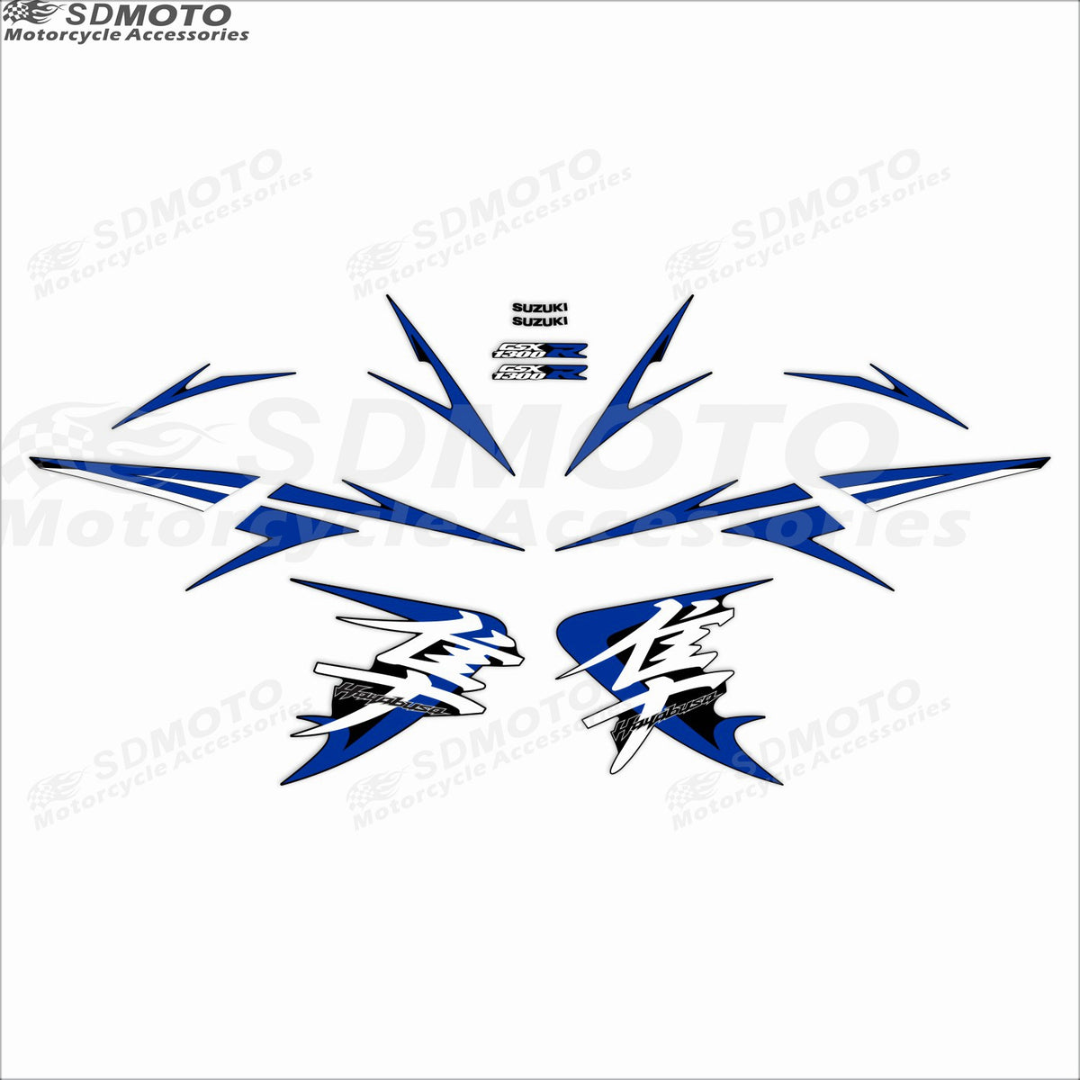 Suzuki Hayabusa GSX1300R Motorcycle Custom Decal Kit Waterproof Reflective Body Sticker Graphics