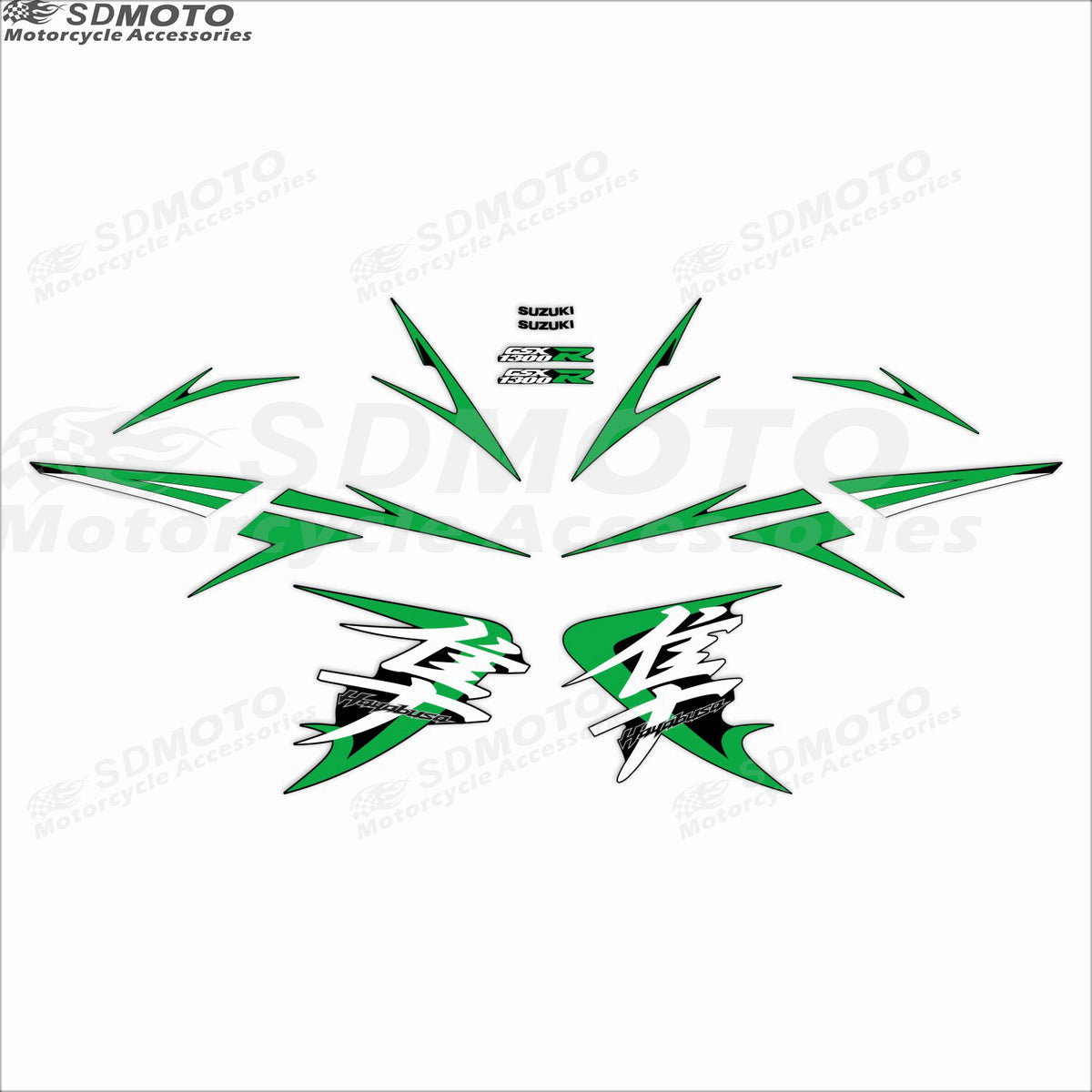 Suzuki Hayabusa GSX1300R Motorcycle Custom Decal Kit Waterproof Reflective Body Sticker Graphics