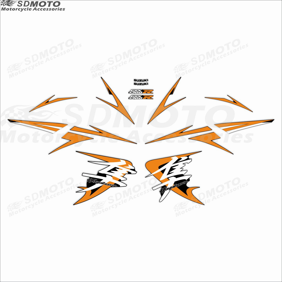 Suzuki Hayabusa GSX1300R Motorcycle Custom Decal Kit Waterproof Reflective Body Sticker Graphics