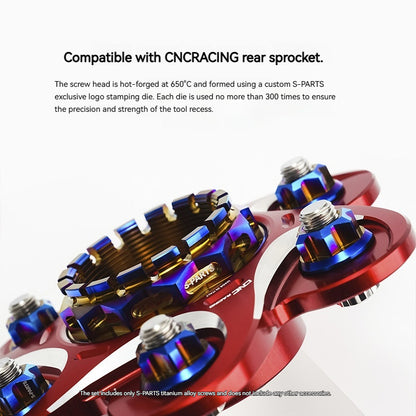 SPARTS CNC RACING Titanium Rear Sprocket Bolt & Nut Kit for  Ducati