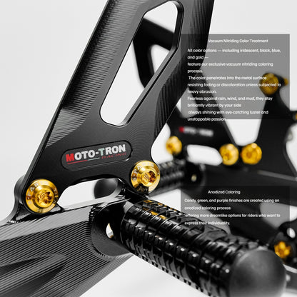 SPARTS Titanium Rearset Bolts for Kawasaki ZX-4R MOTO TRON