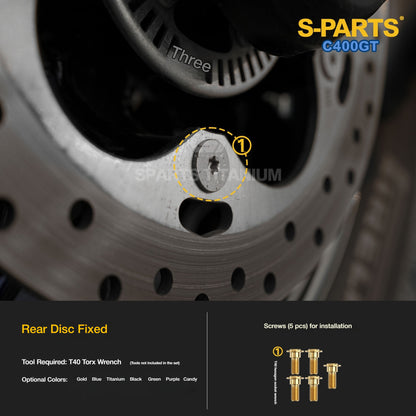 Titanium Alloy Bolts Compatible with BMW C400GT Motorcycle Upgrade Fasteners