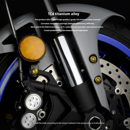 SPARTS Titanium Bolt Kit for Yamaha YZF-R1 - Handlebar, Cockpit & Dash Fasteners