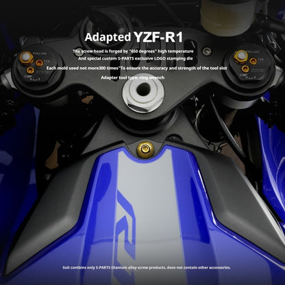 SPARTS Titanium Bolt Kit for Yamaha YZF-R1 - Handlebar, Cockpit & Dash Fasteners