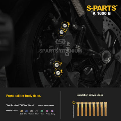 Titanium Alloy Bolts Compatible with BMW K1600B Motorcycle Upgrade Fasteners