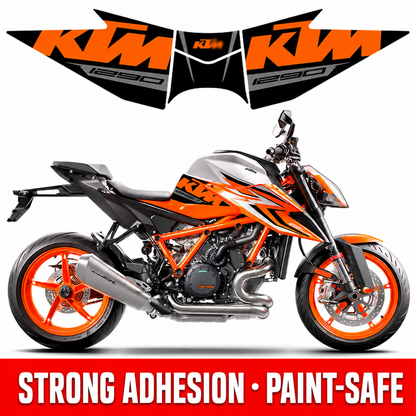 KTM 1290 Super Duke R Fishbone Tank Pad – Anti-Slip Rubber Fuel Tank Protector