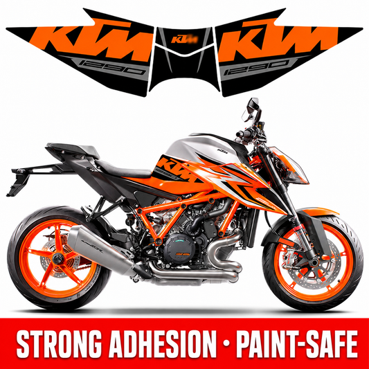 KTM 1290 Super Duke R Fishbone Tank Pad – Anti-Slip Rubber Fuel Tank Protector