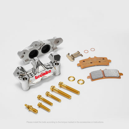 SPARTS Titanium Caliper Bolt Kit for BREMBO GP4 RX 100 | TC4 Titanium Brake Caliper Screws