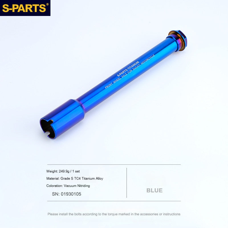 SPARTS Titanium Front Axle Kit for Ducati V4 / V4S / Streetfighter