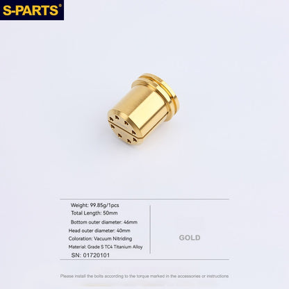 SPARTS Upper Triple Clamp Cylinder Nuts Titanium Bolts L50 & L63 for Ducati  Motorcycle Modification
