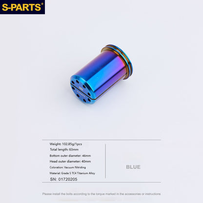 SPARTS Upper Triple Clamp Cylinder Nuts Titanium Bolts L50 & L63 for Ducati  Motorcycle Modification
