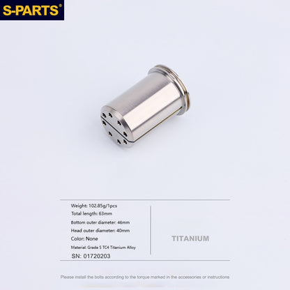 SPARTS Upper Triple Clamp Cylinder Nuts Titanium Bolts L50 & L63 for Ducati  Motorcycle Modification