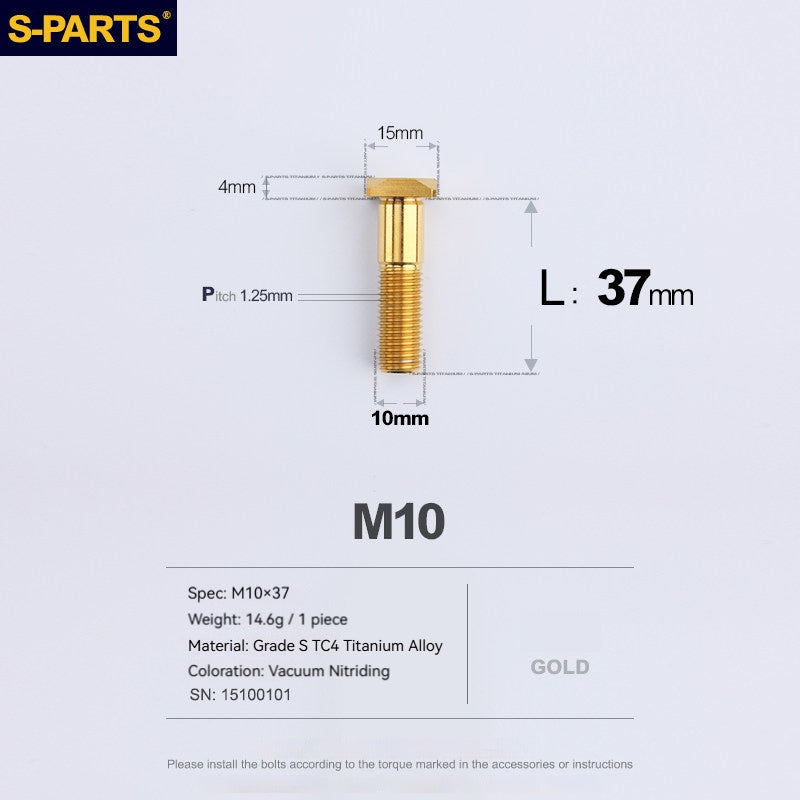 SPARTS Titanium Rear Sprocket Fixing Screws Square Head M8/M10 P1.25 Locking for KTM Motorcycle Modification