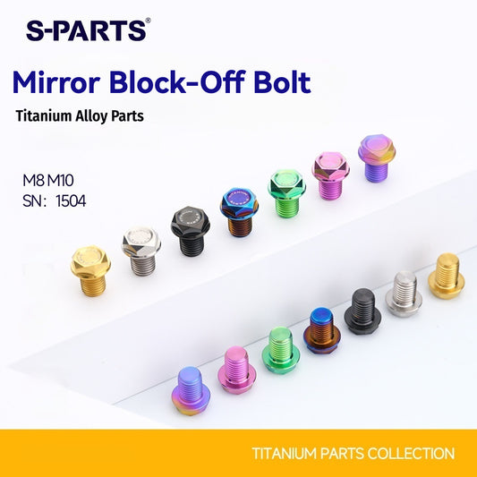 SPARTS Titanium MirrorMotorcycle Rearview Mirror Bolts· M8/M10