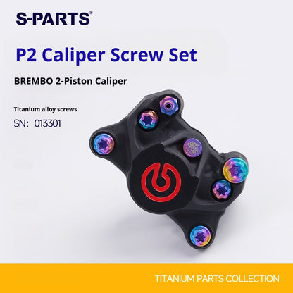 SPARTS Titanium Bolt Kit for Brembo Basic 2-Piston & 4-Piston Calipers| Motorcycle Brake System Upgrade
