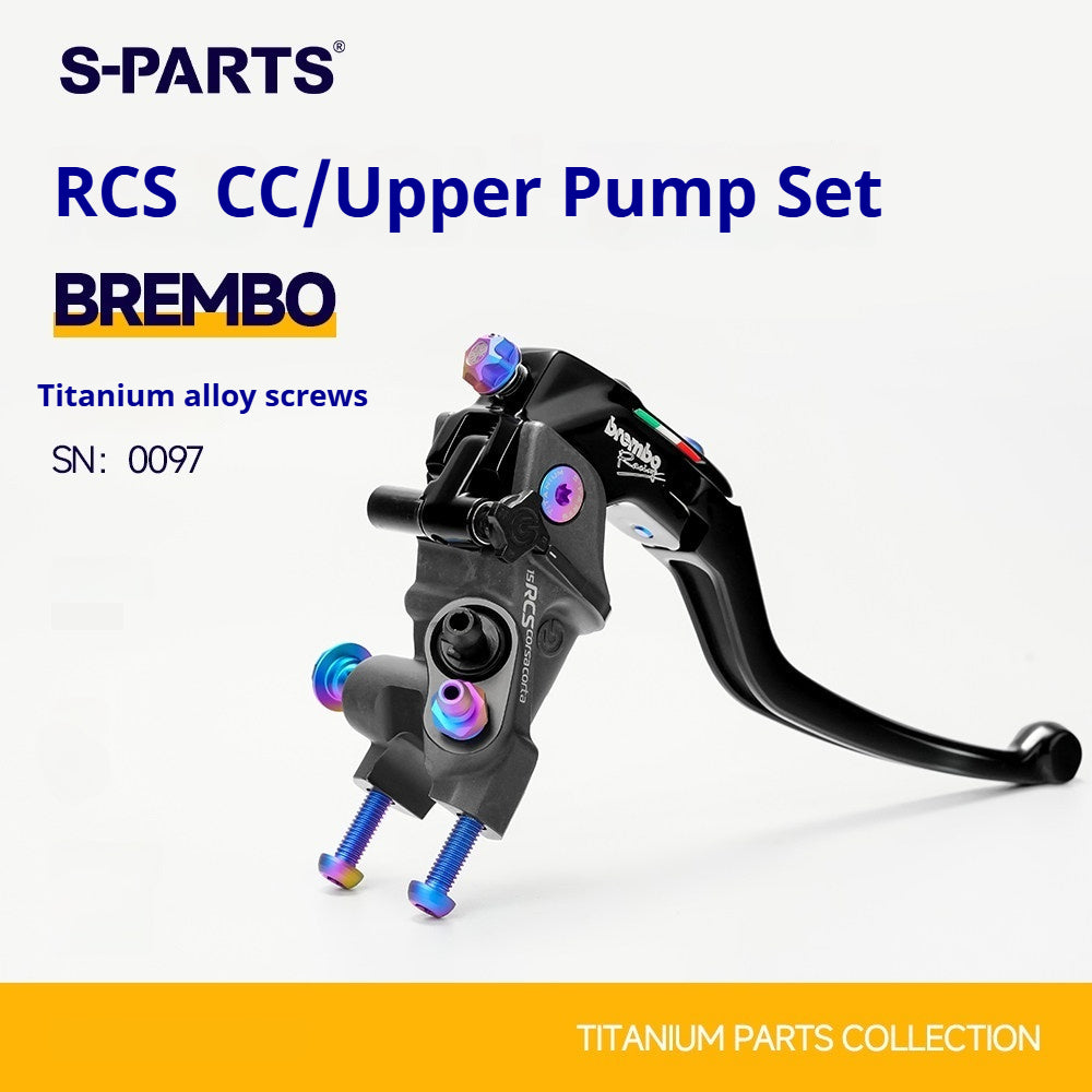 SPARTS TC4 Titanium Bolt Kit for Brembo RCS CC Master Cylinder | Motorcycle Brake Master Cylinder Fasteners