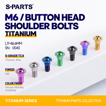 SPARTS M6 Titanium Shoulder Bolts for Motorcycle Brake Discs