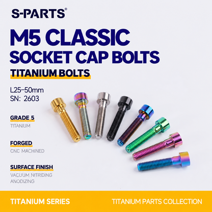 SPARTS M5 Titanium Socket Head Cap Bolts