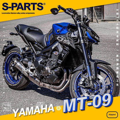 SPARTS Titanium Rear Sprocket Nuts & Rear Braking Fasteners Kit for Yamaha MT-09